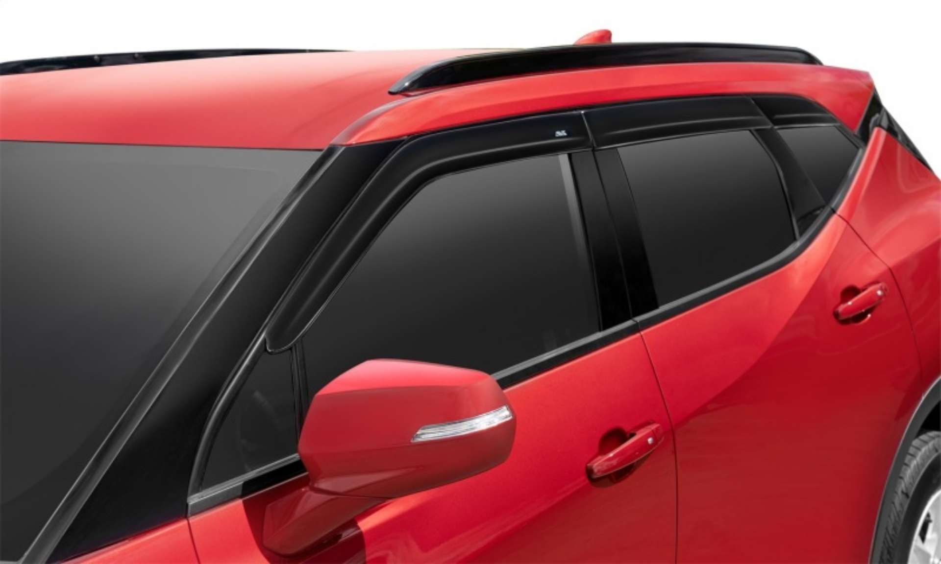 Picture of AVS 18-22 Subaru Crosstrek Ventvisor Low Profile Window Deflectors 4pc - Smoke