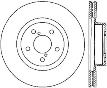 Picture of StopTech Subaru 14-18 Forester - 05-14 Legacy - 10-14 Outback Drilled Right Front Cryo Rotor