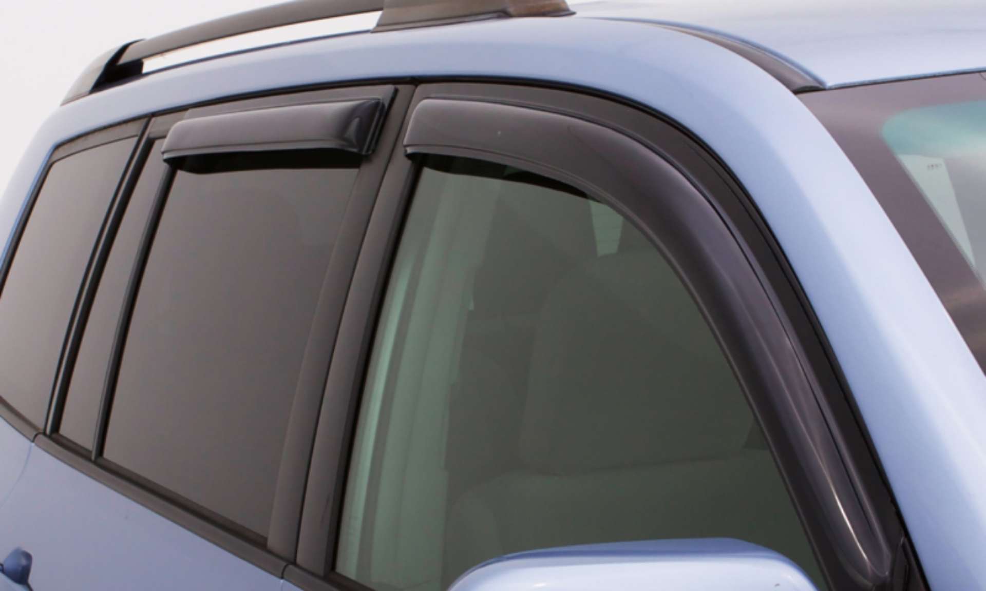 Picture of AVS 20-21 Ford Explorer Ventvisor Outside Mount Window Deflectors 4pc - Smoke