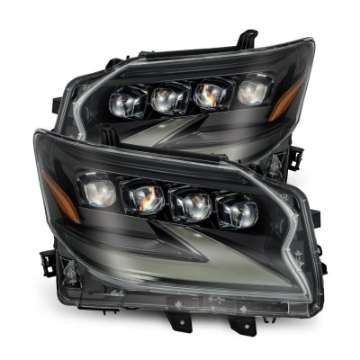 Picture of AlphaRex 14-19 Lexus GX460 Non-AFS NOVA LED Proj Headlights Alpha Black w-Activ Light-Seq Signal