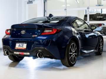 Picture of AWE Subaru BRZ- Toyota GR86- Toyota 86 Track Edition Cat-Back Exhaust- Chrome Silver Tips