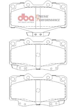 Picture of DBA 92-99 Toyota Land Cruiser XP Performance Front Brake Pads