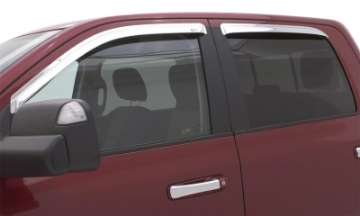 Picture of AVS 19-22 Ford Ranger Crew Cab Ventvisor Outside Mount Window Deflectors 4pc - Chrome