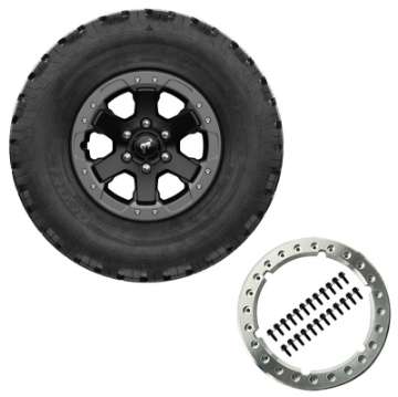 Picture of Ford Racing 2021 Bronco 17x8-0 Beadlock Carbonized Gray Badlands Wheel Kit