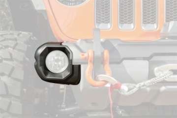 Picture of Rugged Ridge Jeep 19-22 Wrangler JL-20-22 Gladiator Venator Front Bumper Stubby Ends - Black