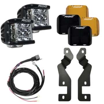 Picture of Rigid 2021+ Ford Bronco Sport A-Pillar D-SS Series Side Shooter Light Mount Kit