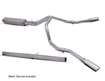 Picture of Gibson 20-21 Chevy Silverado 2500HD 6-6L 2-5in Cat-Back Dual Extreme Exhaust - Black Elite