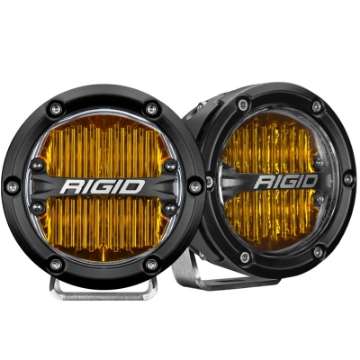 Picture of Rigid Industries 360-Series 4in LED SAE J583 Fog Light - Selective Yellow Pair