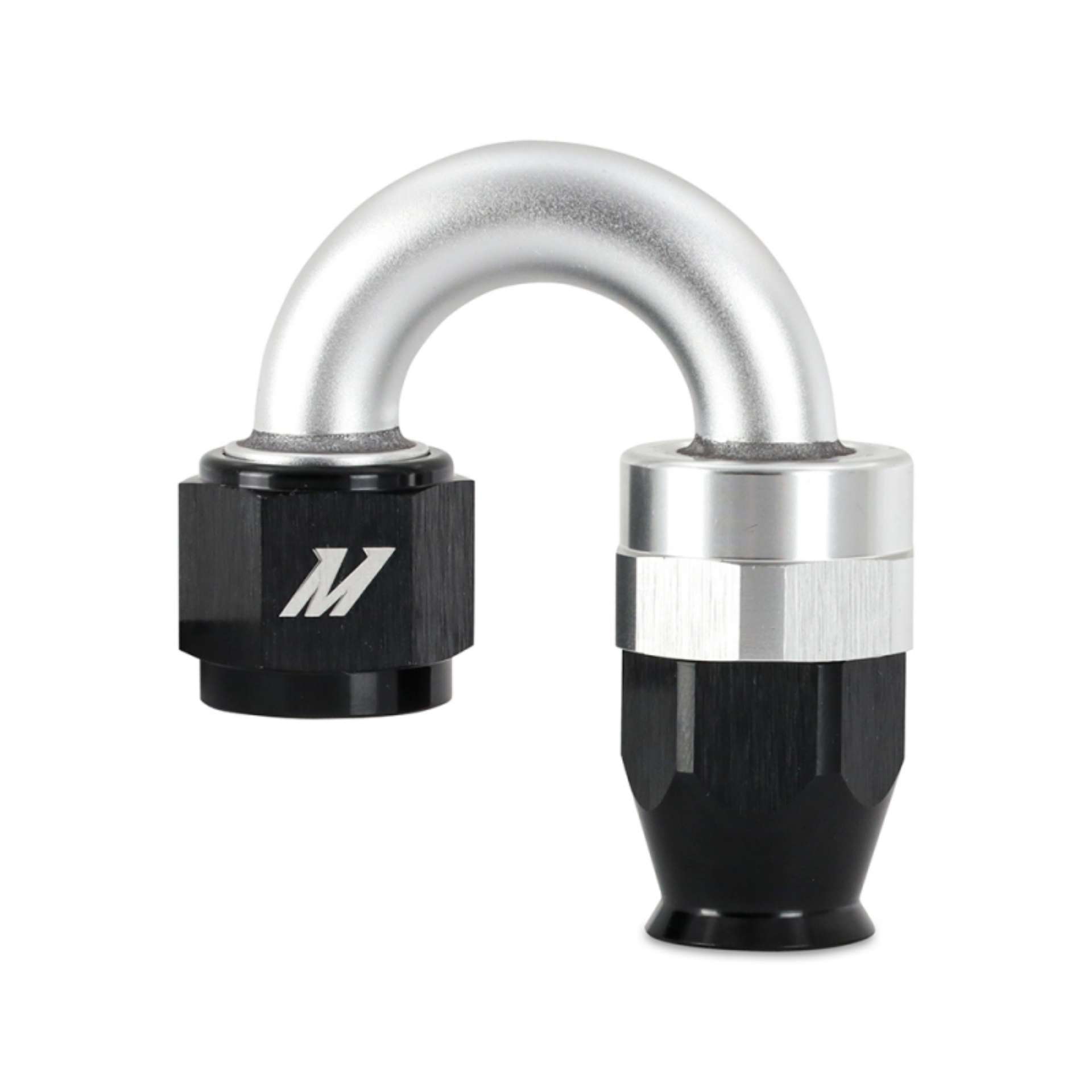 Picture of Mishimoto Aluminum PTFE -4AN 180 Degree Fitting Black