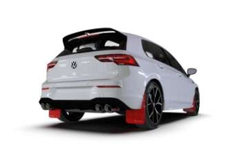 Picture of Rally Armor 22-24 VW MK8 Golf GTI-R Black UR Mud Flap w-White Logo