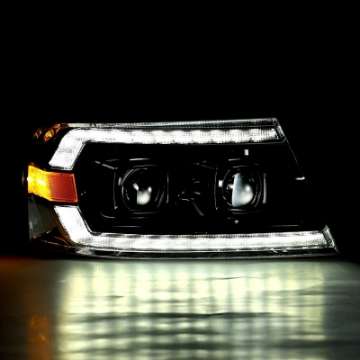 Picture of AlphaRex 04-08 Ford F150 PRO-Series Projector Headlights Chrome w- Sequential Signal and DRL