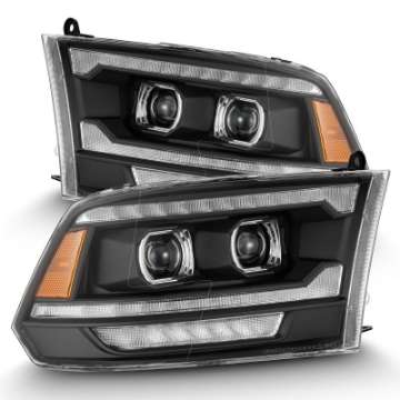 Picture of AlphaRex 09-18 Ram 1500-2500 PRO-Series Proj Headlights Black w-Sequential Signal and Top-Middle DRL