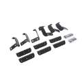 Picture of Go Rhino 2022 Toyota Tundra Crew Max Brackets for Dominator Extreme SideSteps - Tex- Black