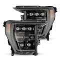 Picture of AlphaRex 21-22 Ford F-150 NOVA LED Proj Headlights Plank Style Alpha Blk w-Activ Light-Seq Signal