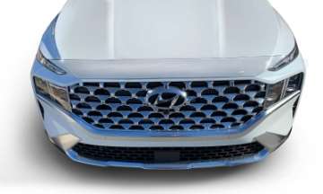 Picture of AVS 21-22 Hyundai Santa Fe Aeroskin Low Profile Hood Shield - Chrome