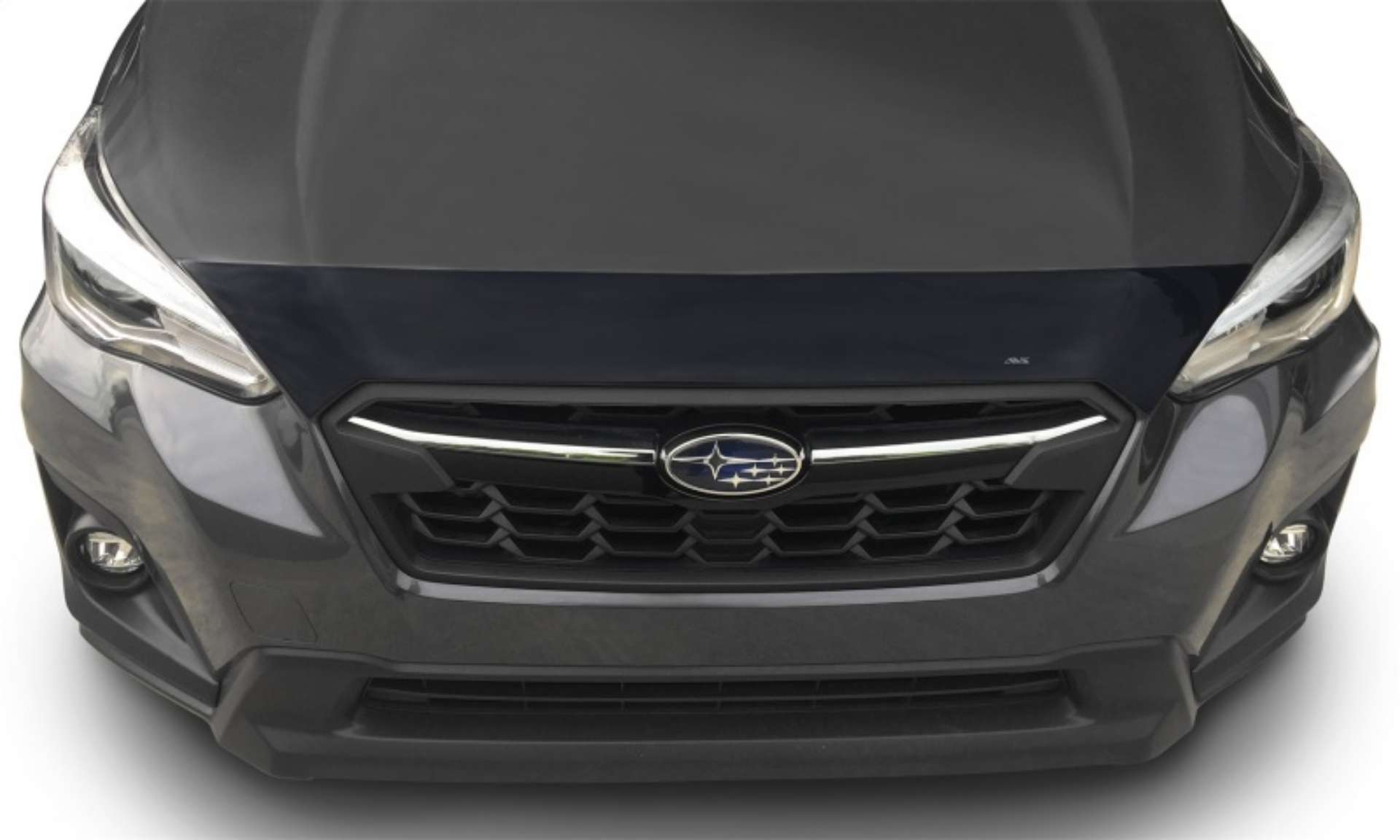 Picture of AVS 21-22 Subaru Crosstrek Aeroskin Low Profile Acrylic Hood Shield - Smoke