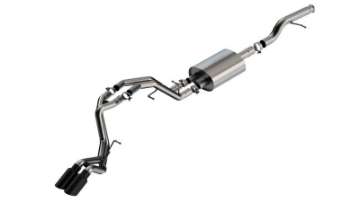 Picture of Borla 21-22 Chevrolet Tahoe 5-3L V8 AT 2-4WD Touring Cat-Back Exhaust Black Chrome