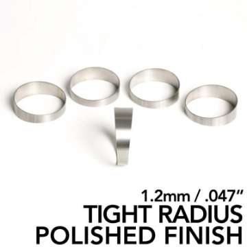 Picture of Ticon Industries 4in Pie Cut 1D Tight Radius 1-2mm--047in 5 Pack - POLISHED