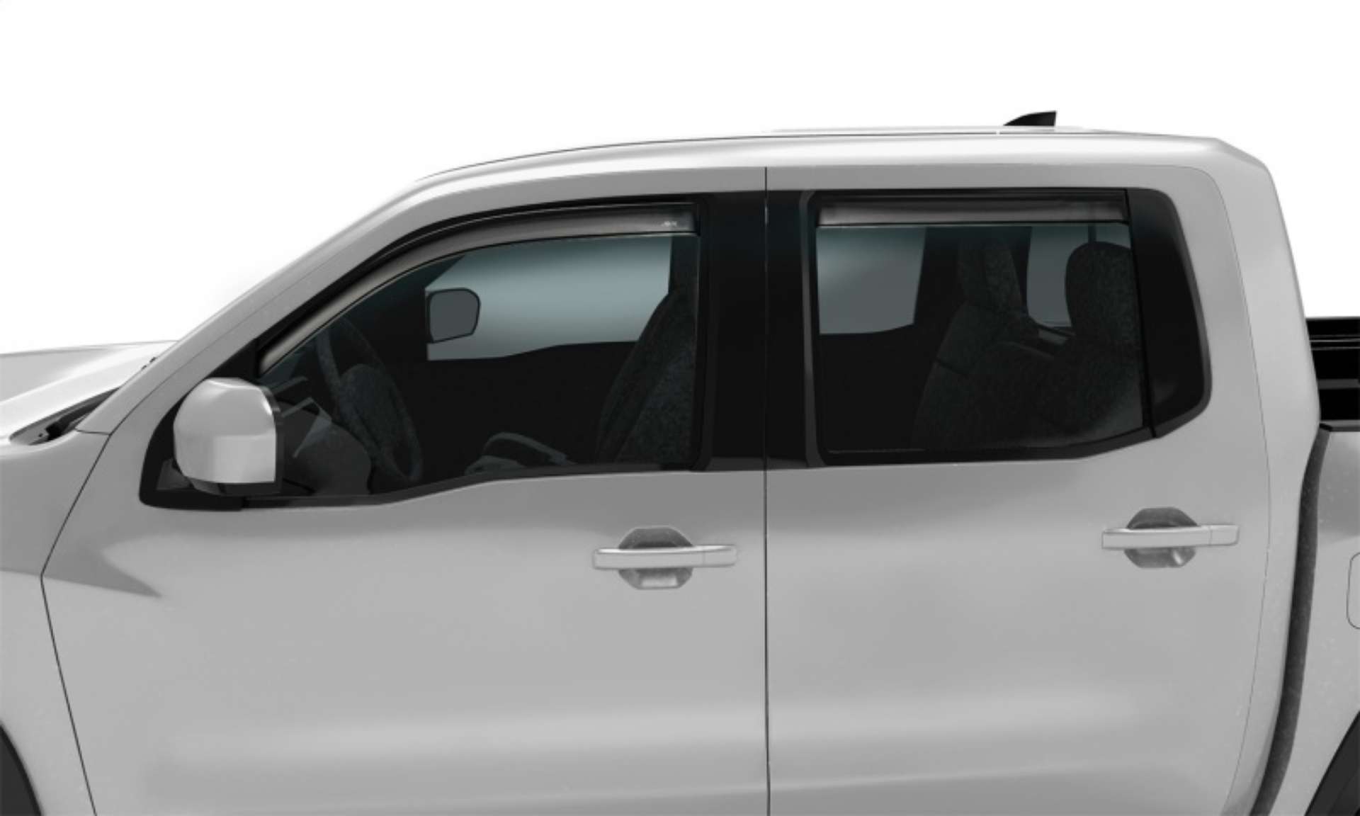 Picture of AVS 2022 Nissan Frontier Crew Cab Ventvisor In-Channel Window Deflectors - 4pc - Smoke