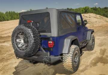 Picture of Rampage 04-06 Jeep WranglerTJ Unlimited OEM Replacement Soft Upper Doors - Black Denim