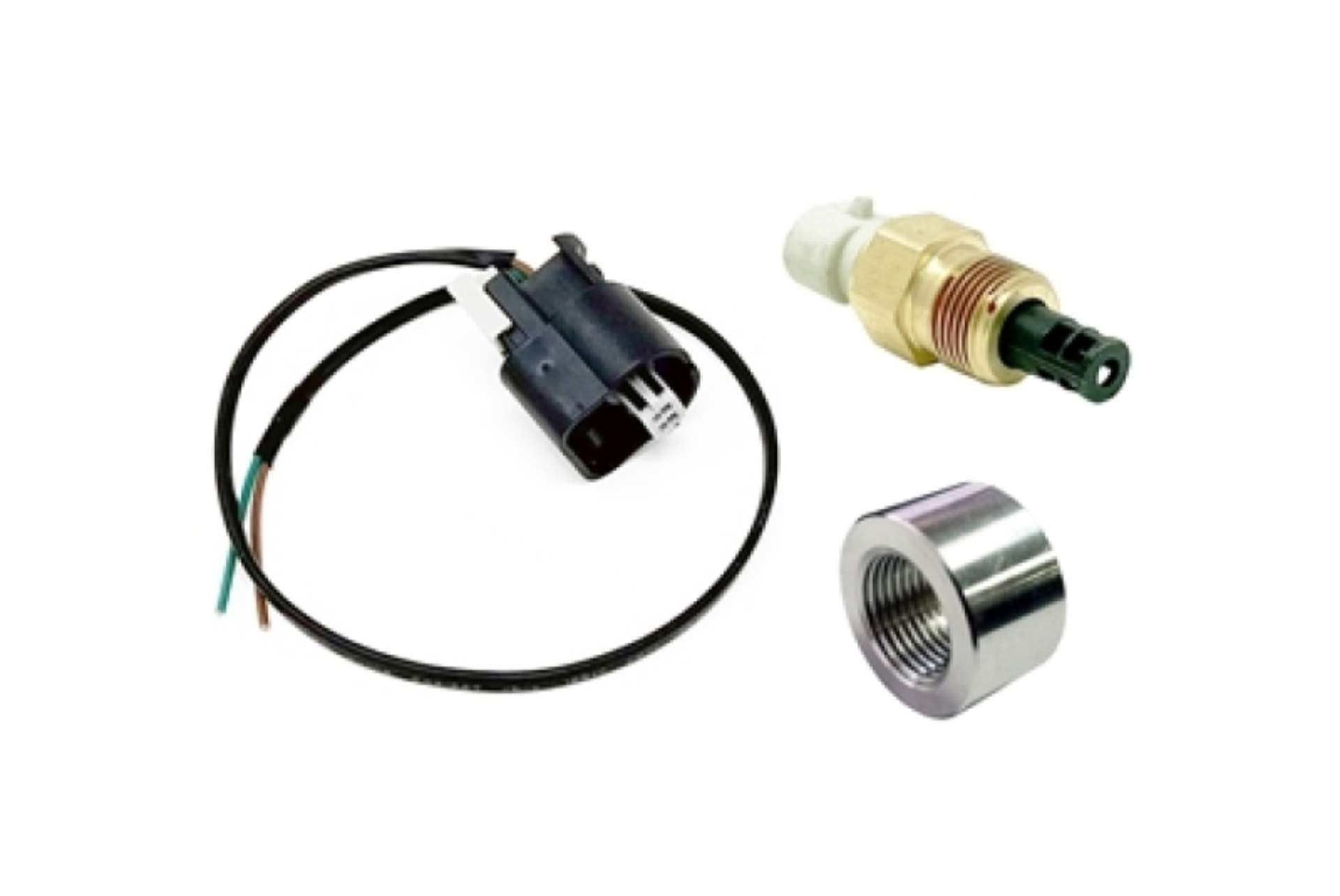 Picture of Torque Solution Fast Response SD IAT Sensor Kit GM Style IAT Sensor w- Pigtail & Stainless Weld Bung