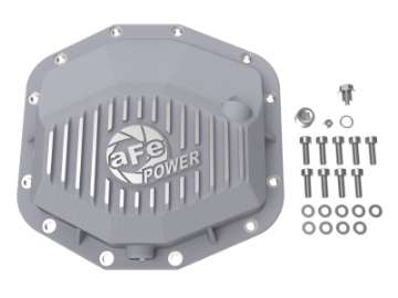 Picture of aFe 21-22 RAM 1500 TRX HEMI V8 6-2Lsc Street Series Rear Differential Cover Raw w- Machined Fins