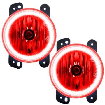 Picture of Oracle Lighting 10-15 Jeep Wrangler JK Pre-Assembled LED Halo Fog Lights -Red NO RETURNS