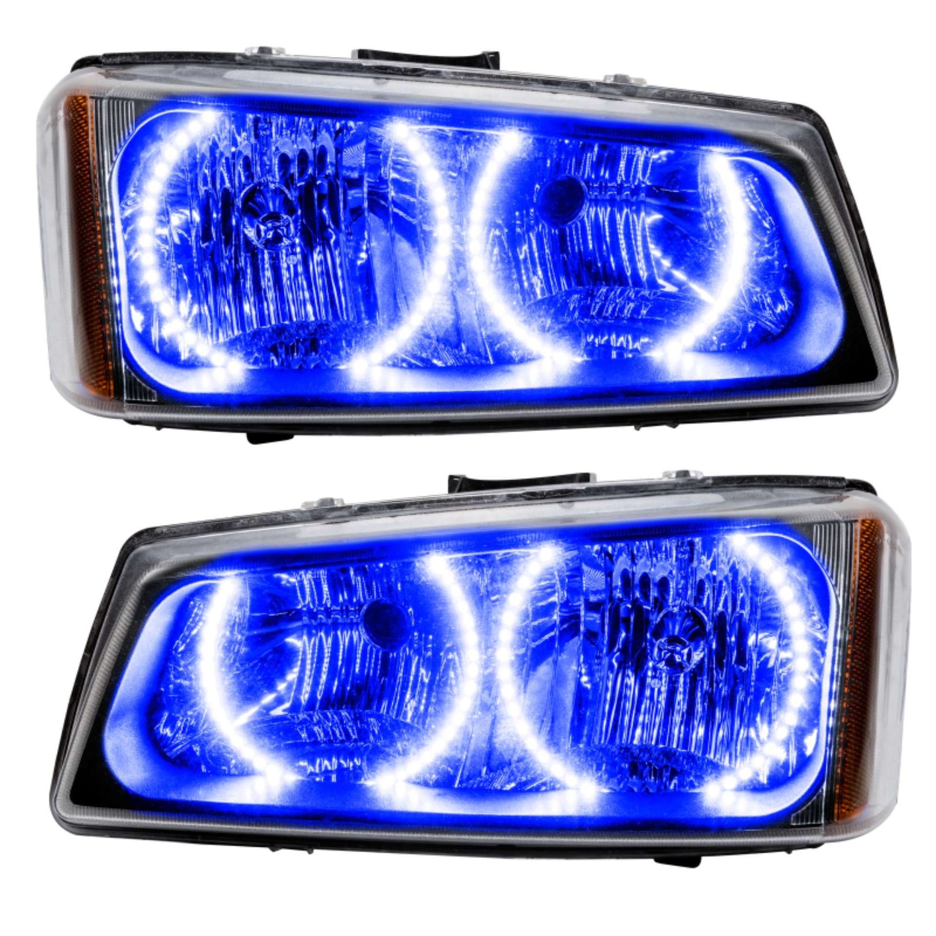 Picture of Oracle Lighting 03-06 Chevrolet Silverado Pre-Assembled LED Halo Headlights -Blue SEE WARRANTY