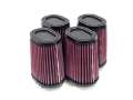 Picture of K&N 2-1-8in FLG O-S 4in X 3in 5in H OVAL 4 PER BOX Universal Clamp-On Air Filter