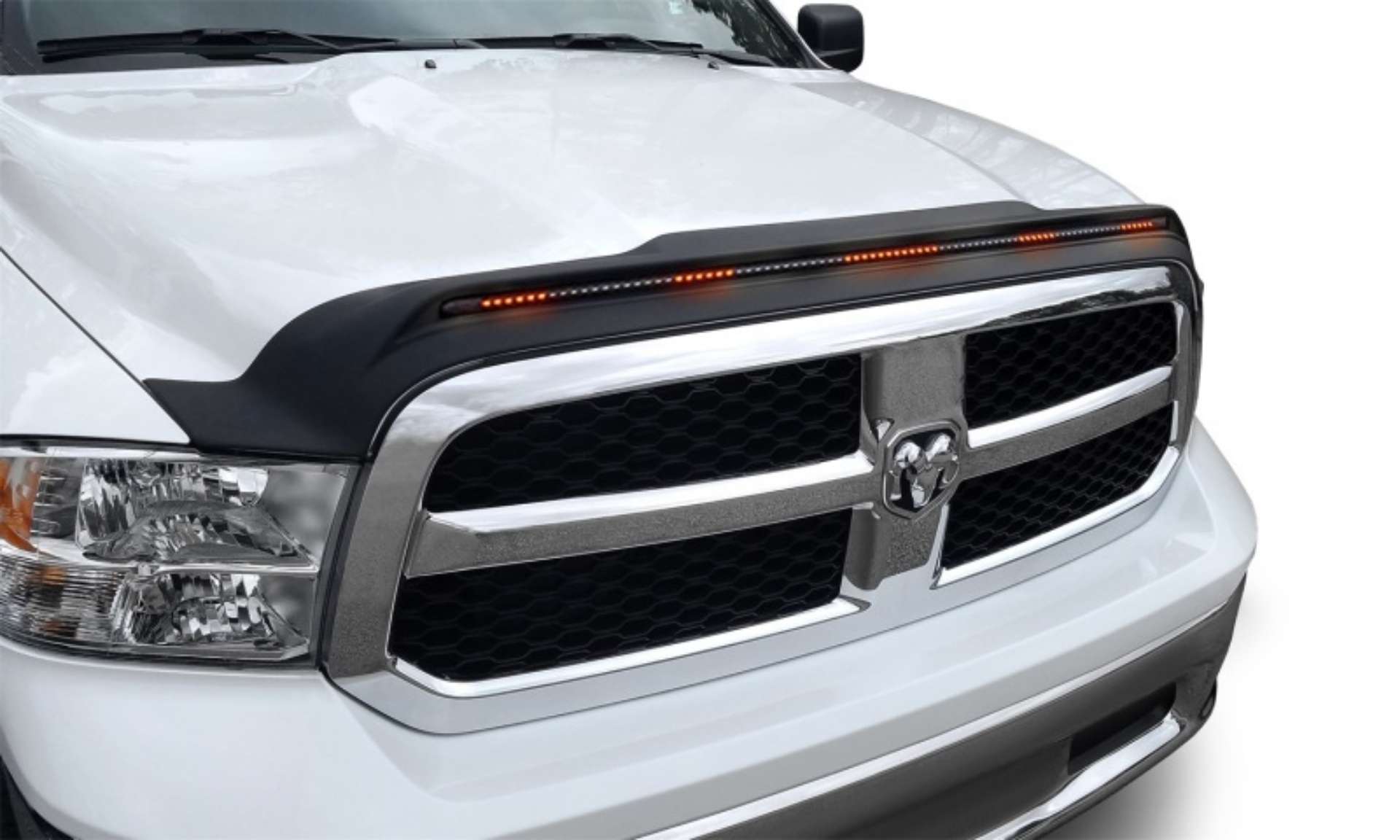 Picture of AVS 19-22 RAM 1500 Classic - 09-18 Dodge RAM 1500 Excl- Sport-Rebel Aeroskin Lightshield Pro - Blk