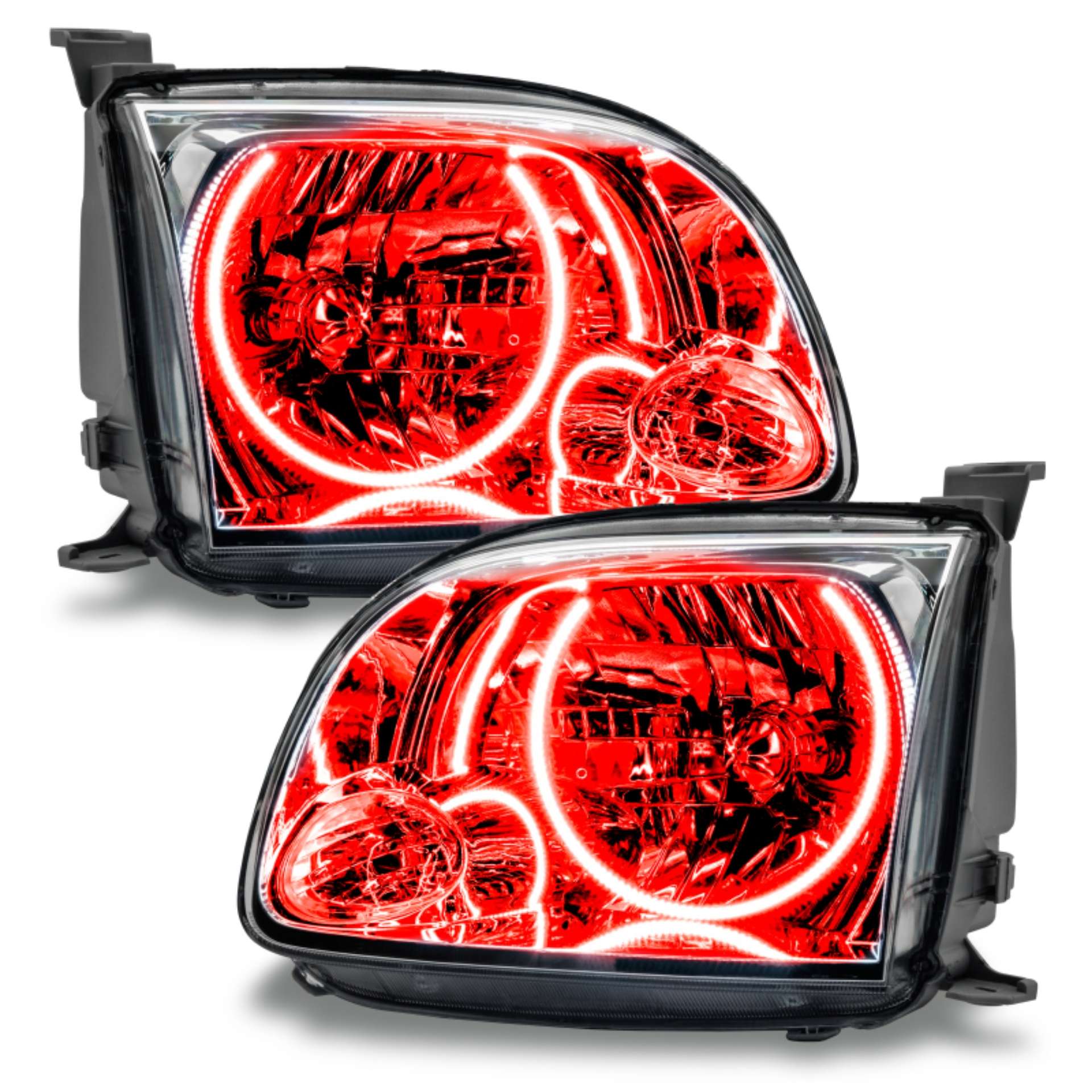 Picture of Oracle Lighting 0506 Toyota Tundra Regular-Accessible PreAssembled Halo Headlights Red SEE WARRANTY