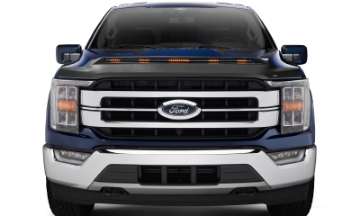 Picture of AVS 21-22 Ford F-150 Excl- Tremor-Raptor Low Profile Aeroskin Lightshield Pro - Black