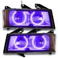 Picture of Oracle Lighting 04-12 Chevrolet Colorado Pre-Assembled LED Halo Headlights -UV-Purple SEE WARRANTY