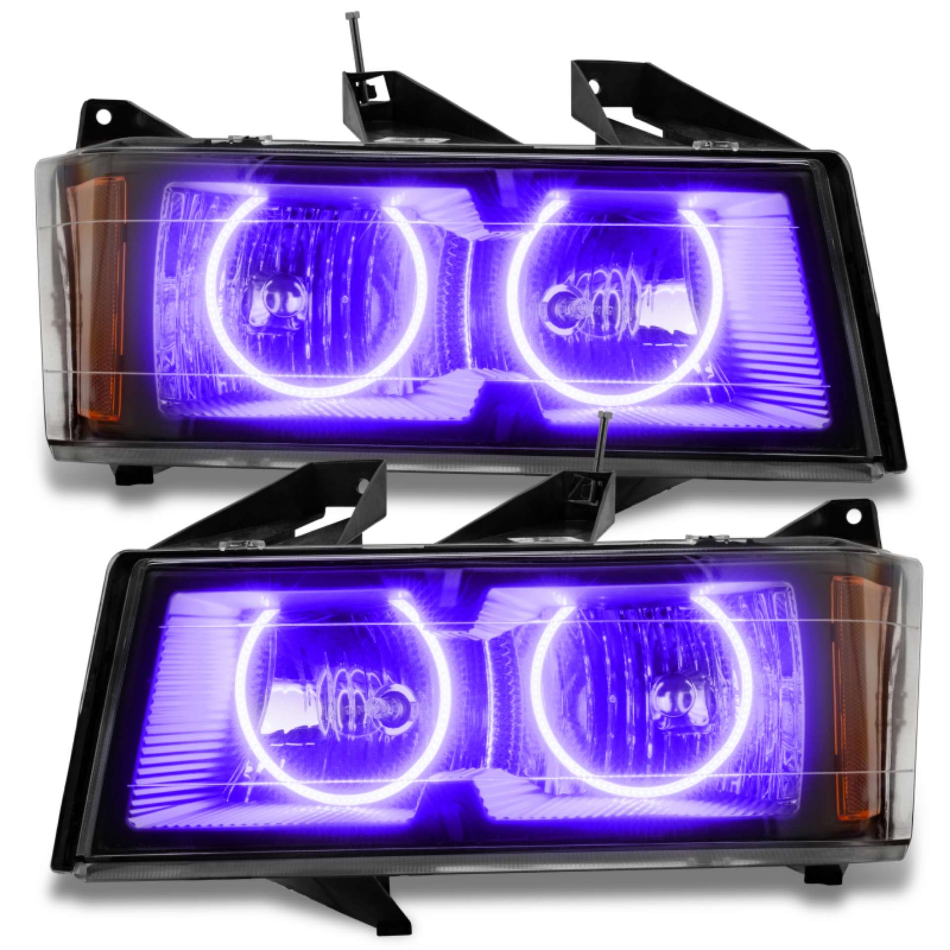 Picture of Oracle Lighting 04-12 Chevrolet Colorado Pre-Assembled LED Halo Headlights -UV-Purple SEE WARRANTY