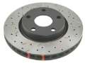 Picture of DBA 07-18 Jeep Wrangler Rear 4000 Series Drilled & Slotted Rotor w-Black Hat