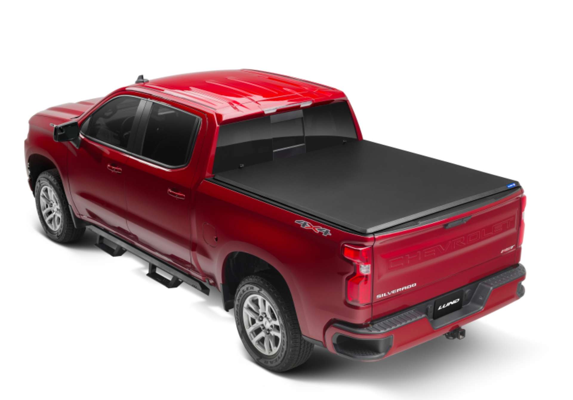 Picture of Lund 2022 Toyota Tundra 6-7ft Bed Hard Fold Tonneau Vinyl - Black