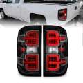 Picture of ANZO 15-19 Chevy Silverado 2500HD-3500HD Halgn Only LED Tail Lights w-Black Light Bar & Clear Lens