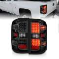 Picture of ANZO 15-19 Chevy Silverado 2500HD-3500HD Factory Halogen Only LED Tail Lights Black w-Clear Lens