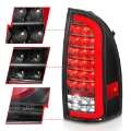 Picture of ANZO 05-15 Toyota Tacoma Full LED Tail Lights w-Light Bar Sequential Black Housing Clear Lens