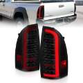 Picture of ANZO 05-15 Toyota Tacoma Full LED Tail Lights w-Light Bar Sequential Black Housing Smoke Lens