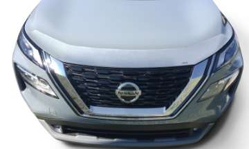 Picture of AVS 21-22 Nissan Rogue Aeroskin Low Profile Hood Shield - Chrome