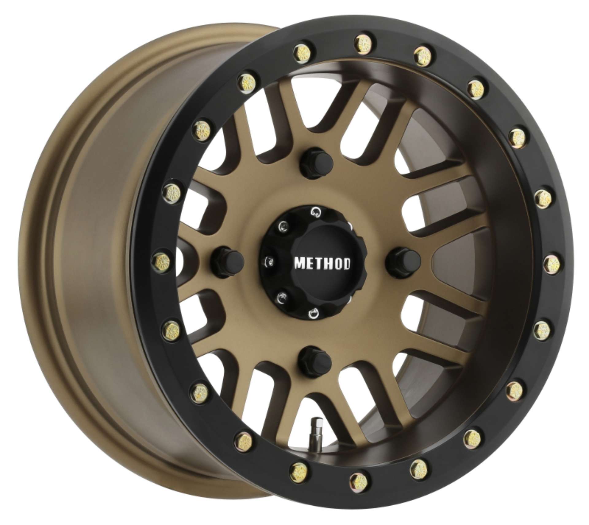 Picture of Method MR406 UTV Beadlock 14x8 4+4--2mm Offset 4x156 132mm CB Method Bronze w-Matte Black Ring Wheel