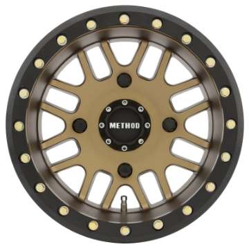 Picture of Method MR406 UTV Beadlock 14x8 4+4--2mm Offset 4x156 132mm CB Method Bronze w-Matte Black Ring Wheel