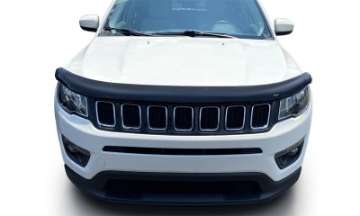 Picture of AVS 17-22 Jeep Compass Carflector Low Profile Hood Shield - Smoke