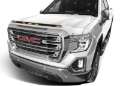 Picture of AVS 19-22 GMC Sierra Aeroskin Low Profile Hood Shield w- Lights - White Frost Tricoat