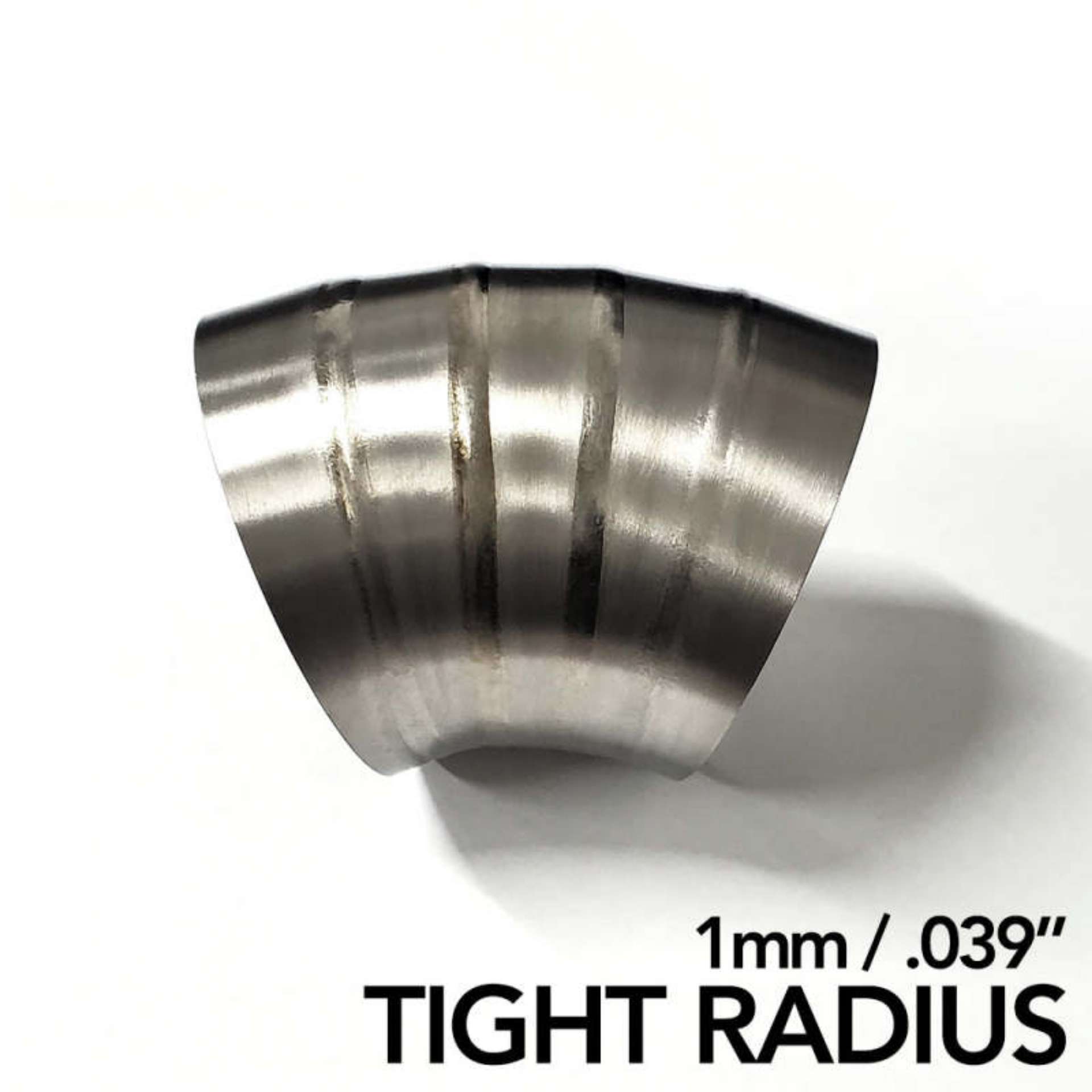 Picture of Ticon Industries 4in Dia 1D Tight Radius 45Deg Bend 1mm--039in Pre Welded Titanium Pie Cut - 5pk