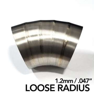 Picture of Ticon Industries 3in Dia 1-6D Loose Radius 45Deg Bend 1-2mm--047in Pre Welded Titanium Pie Cut - 5pk