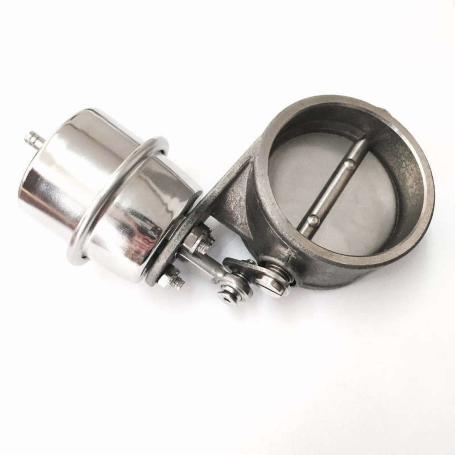 Picture of Ticon Industries 3-5in Titanium Exhaust Valve Closed w-Boost Open