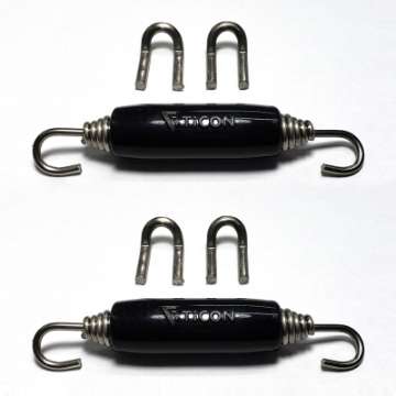 Picture of Stainless Bros Spring Tab Kit - 5 Pack SS304 5 Springs 10 Hooks and 5 Black Silicone Sleeves