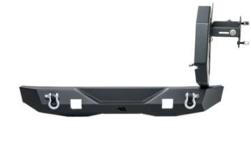 Picture of Rugged Ridge 07-18 Jeep Wrangler JK-JKU XOR Rear Bumper w-Swing Out Tire Carrier - Tex- Blk